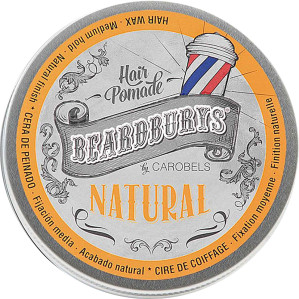 Помада NATURAL для волос кремоподобная классическая BEARDBURYS, 30 мл