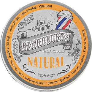 Помада NATURAL для волос кремоподобная классическая BEARDBURYS, 30 мл