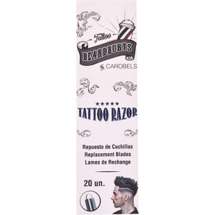 Леза для бритви-ручки для візерунків Tattoo Razor Pen Beardburys, 20 шт