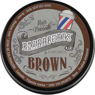 Воск тонирующий с коричневой краской Brown Beardburys, 100 мл